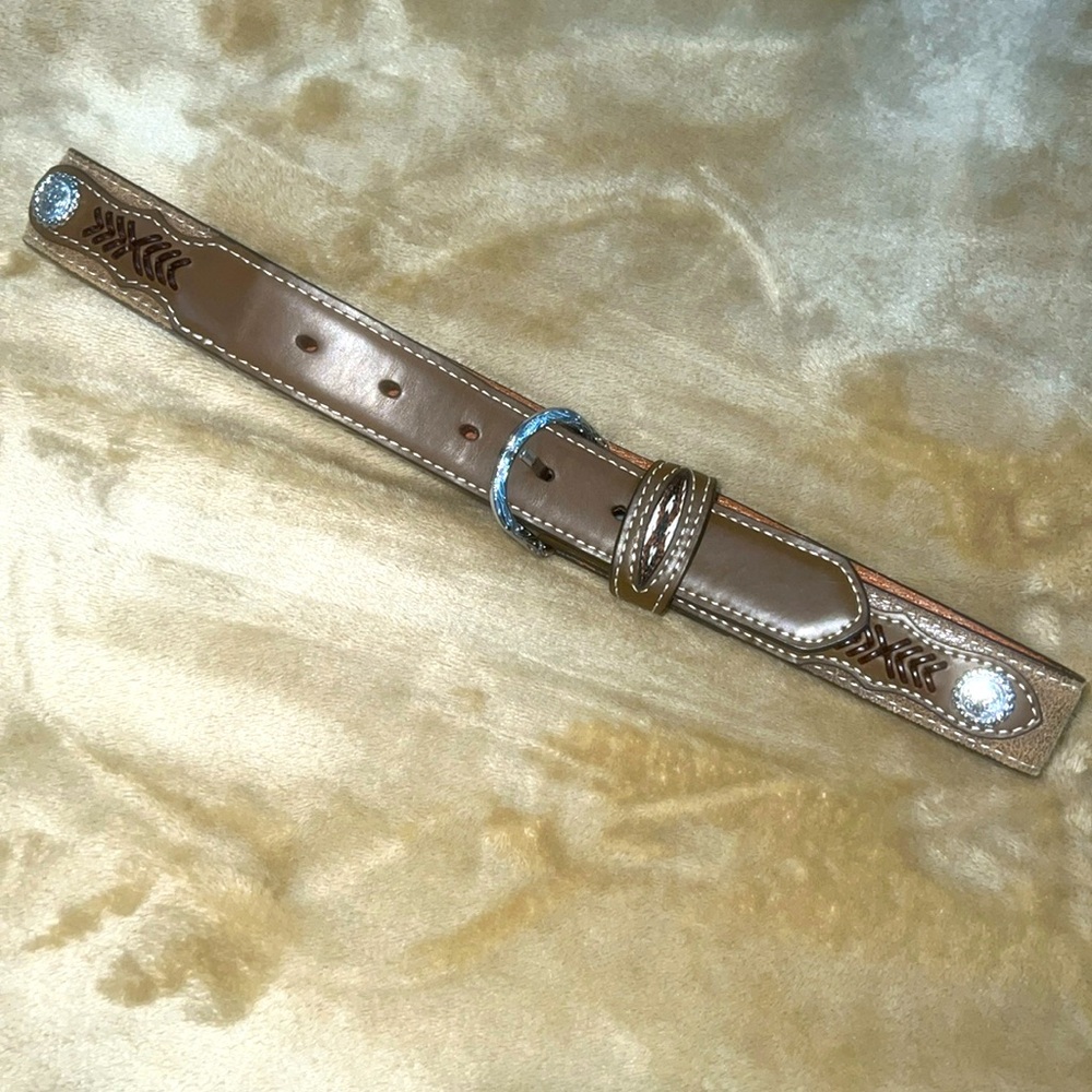 Nocona Belt Co. Genuine Leather EUC Size 26. My son outgrew. Bought at boutique.